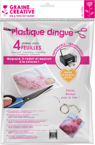 GC Krimpfolie Printbaar A4 Transparant 4 vel