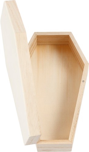 CC Houten Doodskist met Magnetisch Slot 18x10x4 cm-3