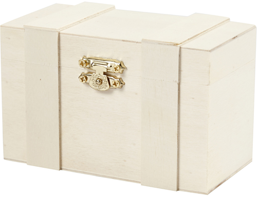 CC Houten Schatkist 12x6x7.5 cm