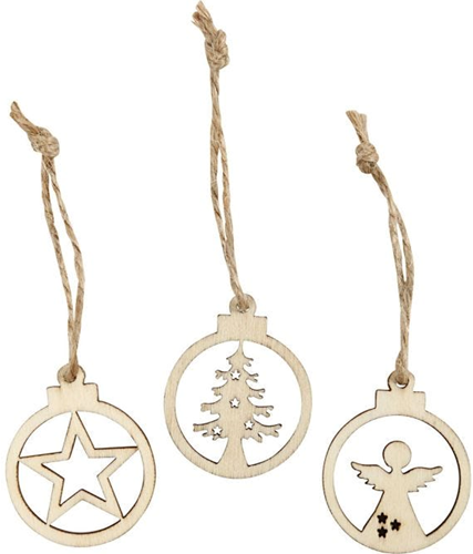 CC Hangende Kerstdecoraties Engel 3 stuks
