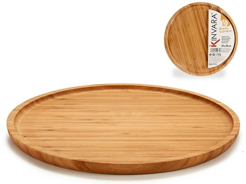Kinvara Bamboe Rond Dienblad Groot d: 30 cm