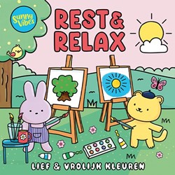 De Lantaarn Kleurboek Sunny Vibes - Rest & Relax L: 25 x B: 25 x D: 0,5 cm