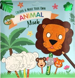 Cardboard Masks Jungle Animals 4 pieces