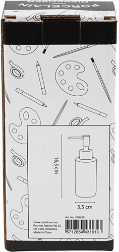 CC Porseleinen Zeeppomp 16,5 cm Wit-2