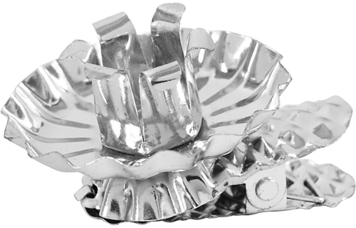 CC Clip on candle holder, silver-plated, Dia. 40 mm, 8 pc/ 1 pack-3
