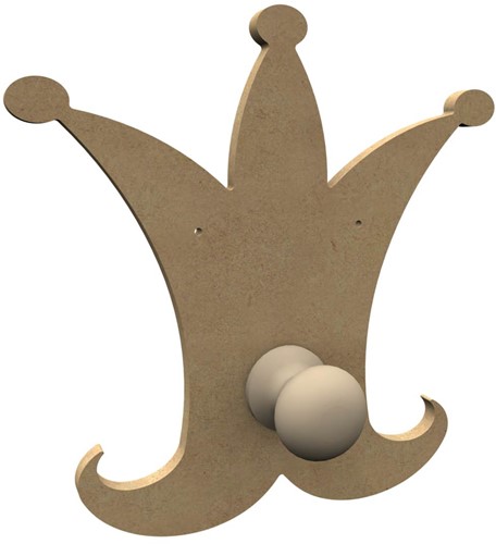 Gomille MDF Figuur Kapstok Kroon