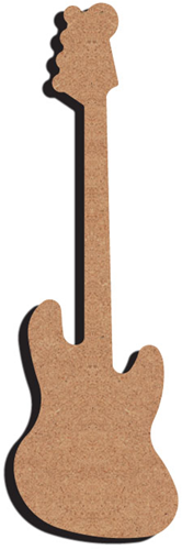 MDF Figuur Gitaar 15 cm