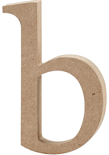 CC MDF Kleine Letter B 8 cm