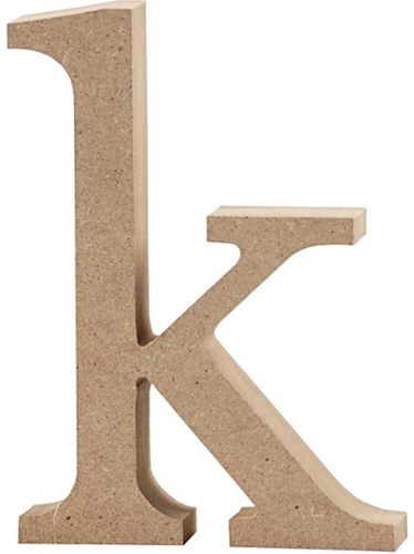 CC MDF Kleine Letter K 8 cm