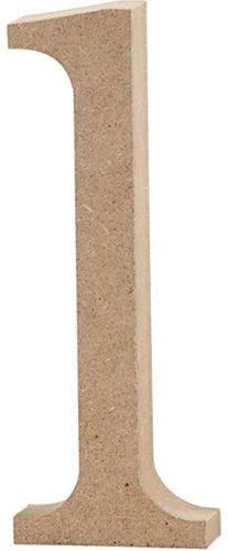 CC MDF Kleine Letter L 8 cm