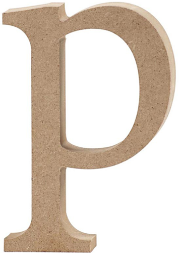 CC MDF Kleine Letter P 8 cm
