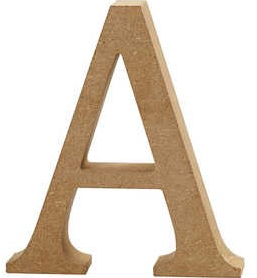 CC MDF Hoofdletter A 13 cm