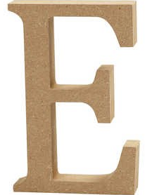 CC MDF Hoofdletter E 13 cm