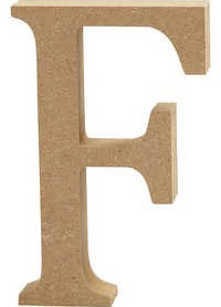 CC MDF Hoofdletter F 13 cm