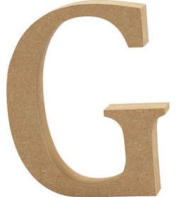 CC MDF Hoofdletter G 13 cm