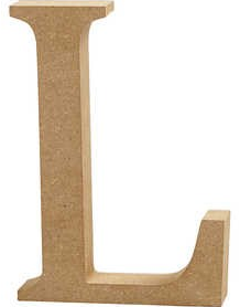 CC MDF Hoofdletter L 13 cm