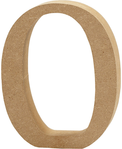 CC MDF Cijfer 0 13 cm