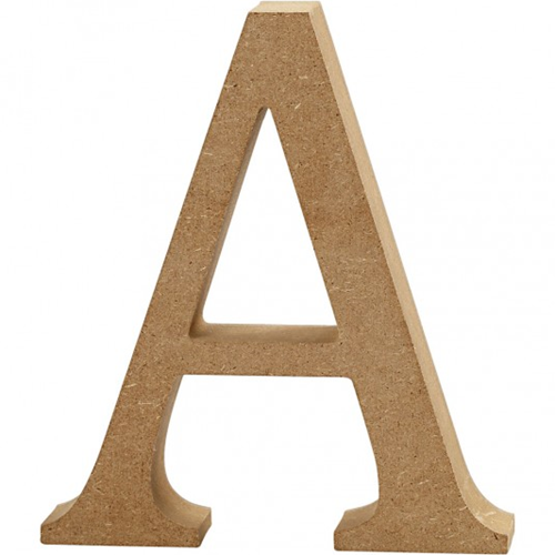 CC MDF Hoofdletter A 8 cm