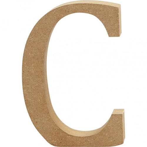 CC MDF Hoofdletter C 8 cm
