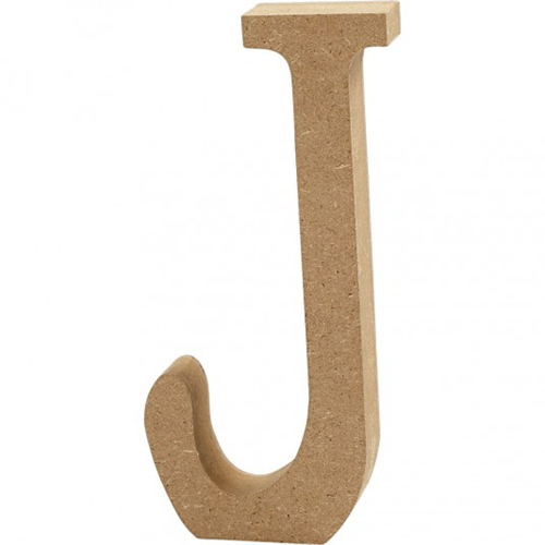 CC MDF Hoofdletter J 8 cm