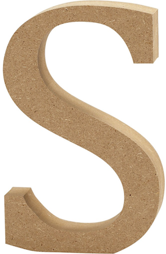 CC MDF Hoofdletter S 8 cm