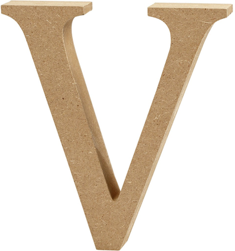 CC MDF Hoofdletter V 8 cm