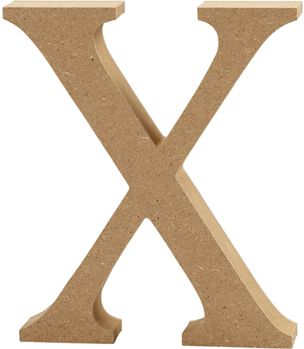 CC MDF Hoofdletter X 8 cm