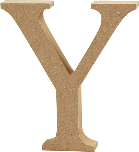 CC MDF Hoofdletter Y 8 cm