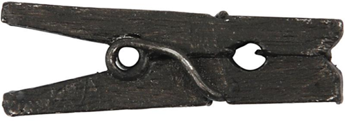 CC Mini Wasknijpers 25x3 mm Zwart 36 stuks