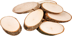 CC Houten Schijven 7,5x4,5 cm 20 stuks