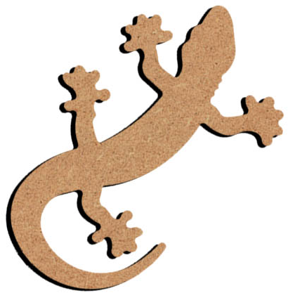 MDF Figuur Hagedis 15 cm