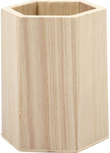 CC Houten Pennenbakje 8x10,5 cm