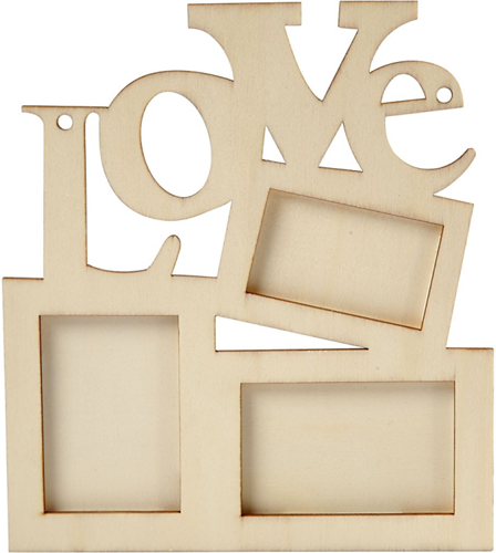 CC Houten Lijst Love 19,7x16 cm