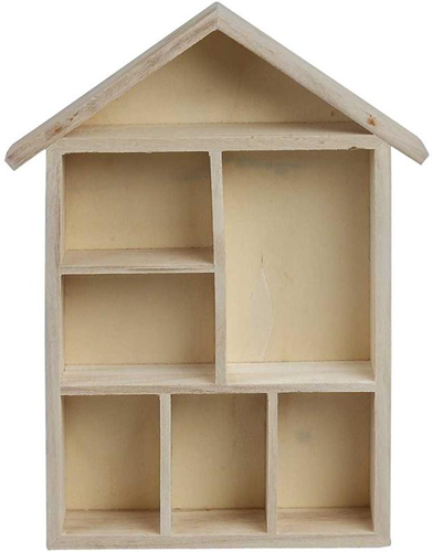 CC Houten Letterhuis 30x22x3,5 cm