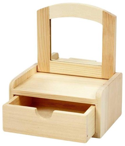 CC Houten Ladetafel 12x10x6,5 cm