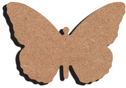 MDF Figuur Vlinder 10 cm