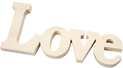 CC Decoratie Woord Love 23x10 cm
