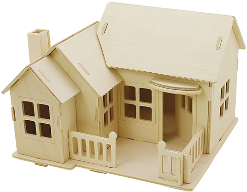 CC 3D Houten Constructie Set Huis