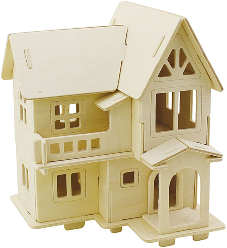 CC 3D Houten Constructie Set Huis