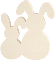 CC Bunnies, H: 17 cm, W: 16 cm, thickness 2 cm, 1 set