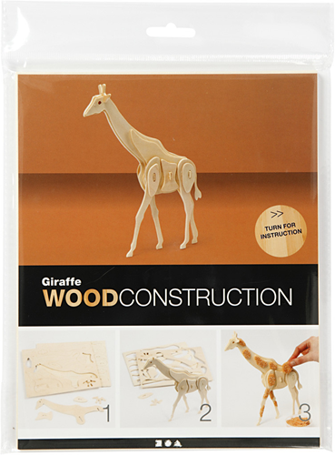 CC 3D Construction figure, giraffe, size 20x4,2x25 cm, 1 pc-3