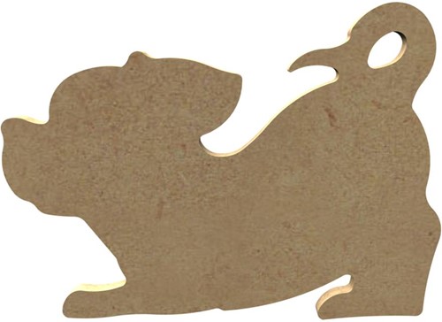 MDF Figuur Hond 10 cm