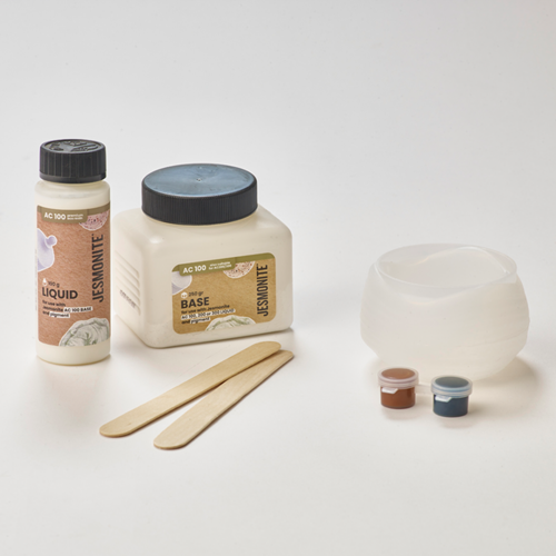 Jesmonite AC100 Starter Kit Golfende Kom-2