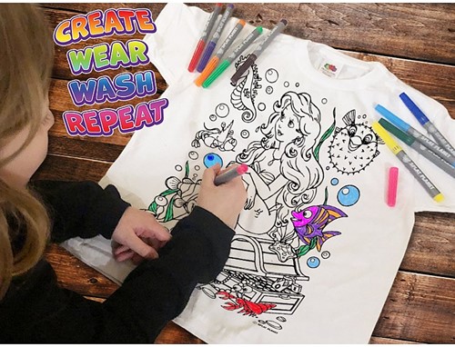 Splat Planet T-Shirt Kleuren Set Zeemeermin 3 - 4 Jaar-2