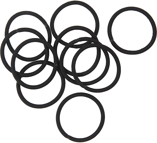 CC Haarelastieken 45 mm Zwart 10 stuks