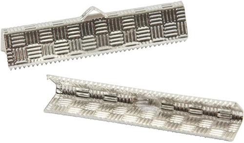 CC Eindklemmen 34x6 mm Zilver 6 stuks