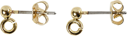 CC Oorstekers 13 mm Goud 10 stuks