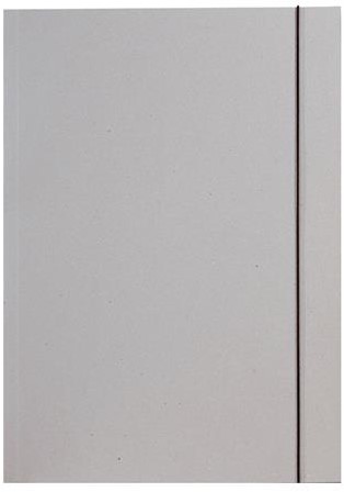 Folia Folder made of grey cardboard - A3 - With elastic band