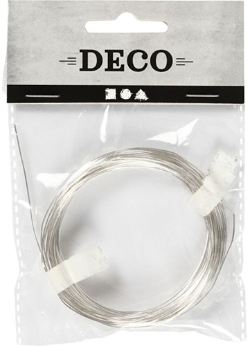 CC Silver-plated Wire, silver-plated, thickness 0,6 mm, 10 m/ 1 roll-2