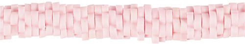 CC Clay Beads Flowers 5-6 mm Light Red 145 pieces
